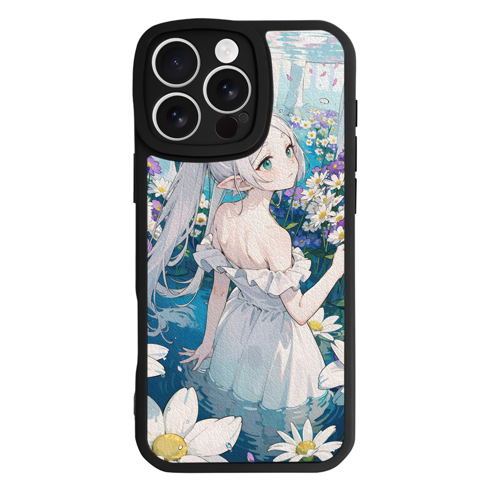 （画像用） 葬送のフリーレン Frieren 【iPhone 16シリーズ対応】シリコンスマホケース（レザー調） 材質：シリコン
